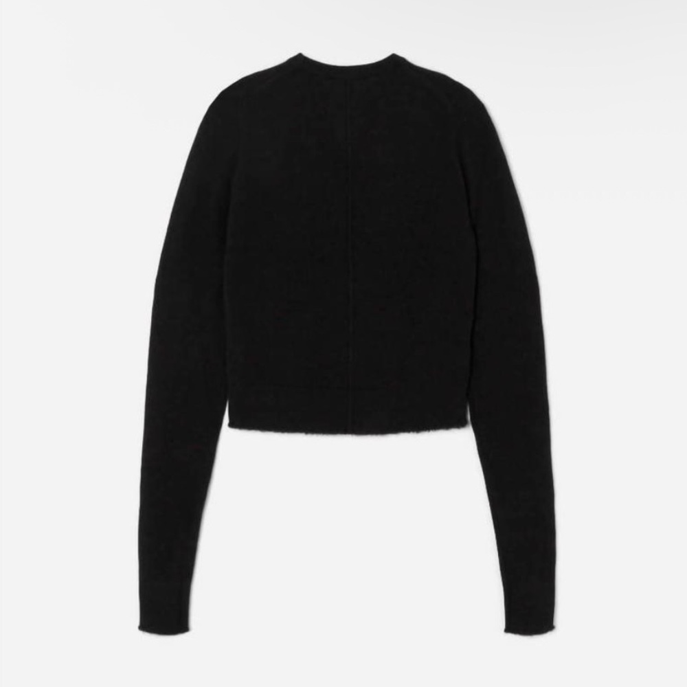 RE/DONE 100% Cashmere Crewneck Long Sleeve Top Black Small Natural Fiber Staple - Picture 13 of 14